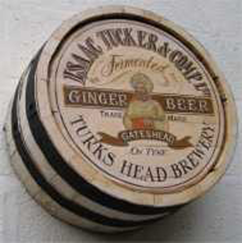 Ginger Beer Sign Written Barrel End Barrel Ends And Sections Sign