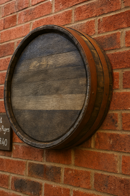 27 inch (68cm) Rustic Finish Barrel Ends