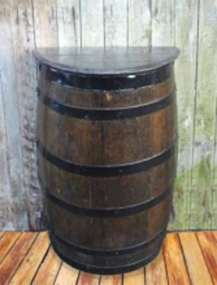 Dark Wall Barrel Table