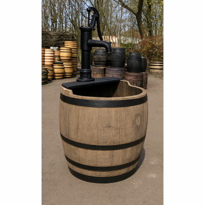 Village Pump Barrel Water Garden - Electric Pump Version