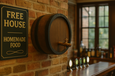 18 inch (46cm) Dark Stained Finish Barrel Ends