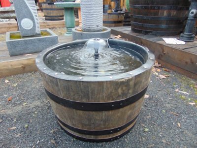 Fish Barrel Water Feature - 70Litre Garden Pond