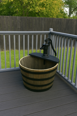 36-inch Pitcher Pump Water Garden - Manual Version