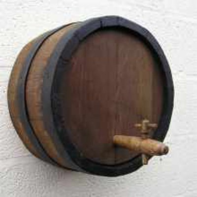 18 inch (46cm) Dark Stained Finish Barrel Ends