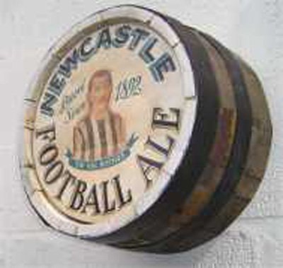 Newcastle Football Ale - Sign Written Barrel End