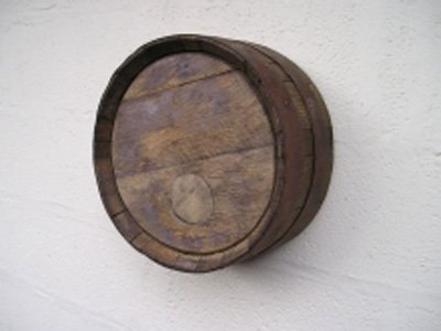 15 inch (38cm) Rustic Finish Barrel Ends