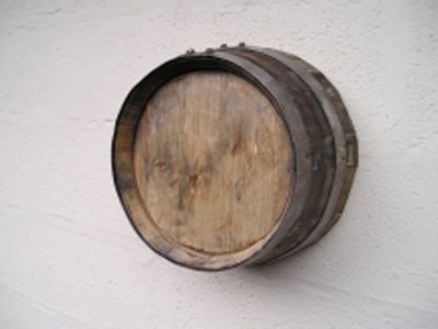 12 inch (30cm) Rustic Finish Barrel Ends