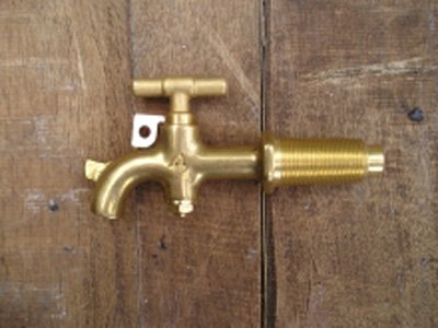 Taper Threaded Brass Tap No 4