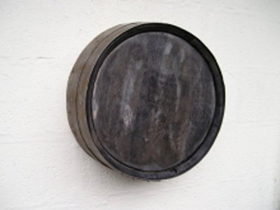 18 inch (46cm) Rustic Finish Barrel Ends