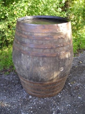 Large Rustic Barrel Table