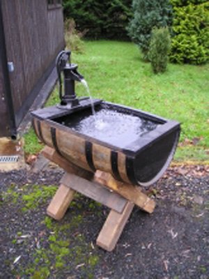 Barrel Cradle Water Garden