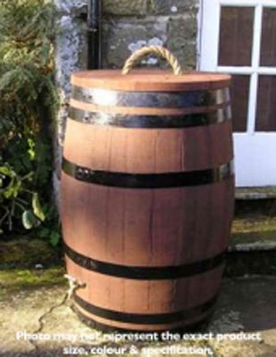 45 Gallon Stained Barrel Water Butts
