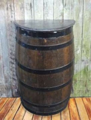 Dark Wall Barrel Table