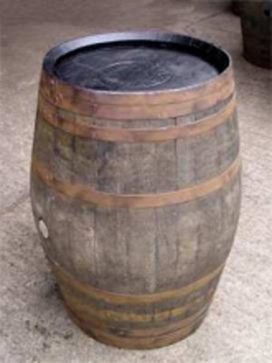 Rustic Barrel Table