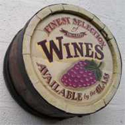 Wines - Sign Written Barrel End