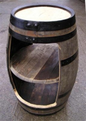 Triple stack Display barrel rustic