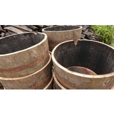 MULTI-BUY -18 HALF WHISKY BARREL PLANTERS