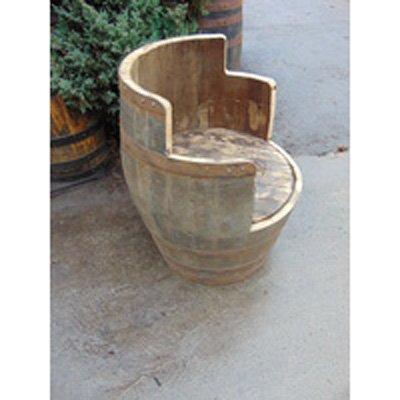 Whisky Barrel Chair Rustic - Large