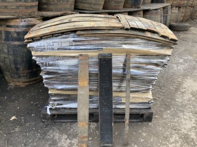 WHITE OAK WHISKY BARREL STAVES - PALLET