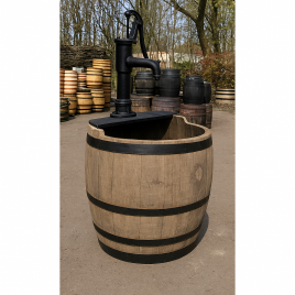Village Pump Barrel Water Garden - Electric Pump Version