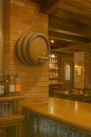 23 inch (58cm) Dark Stained Finish Barrel Ends